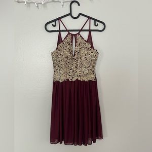 Beautiful maroon dress